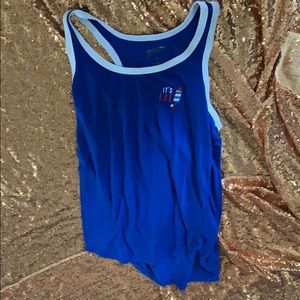 Blue tank top